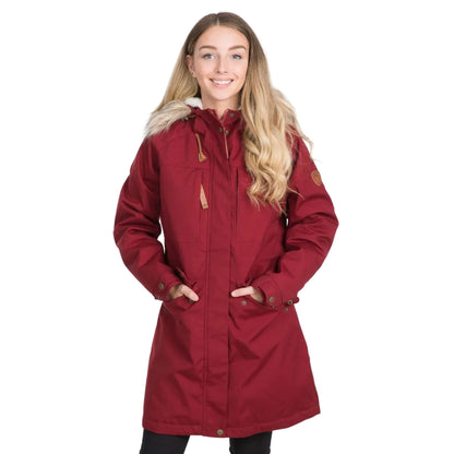 Merlot - Lifestyle - Trespass Womens-Ladies Faithful Waterproof Jacket