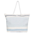 White-Blue Stripe - Front - Trespass Womens-Ladies Totba Tote Bag