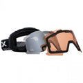 Black  X - Front - Trespass Unisex Magnetic DLX Changeable Lens Ski Goggles