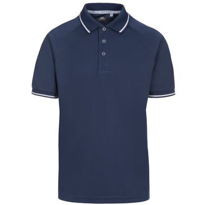 Navy - Front - Trespass Mens Bonnington Polo Top