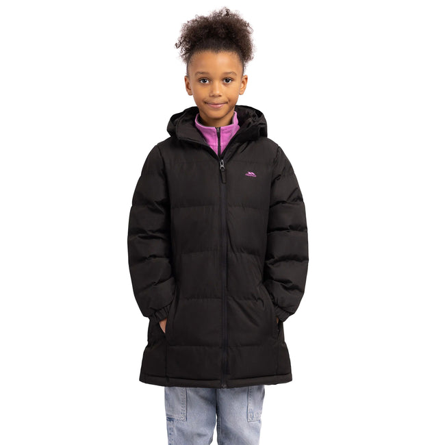 Black - Lifestyle - Trespass Girls Tiffy Padded Coat