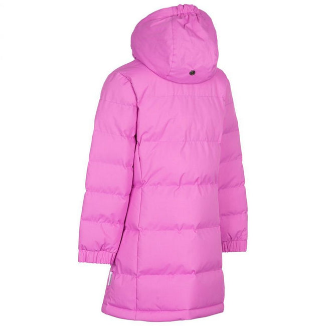 Deep Pink - Back - Trespass Girls Tiffy Padded Coat