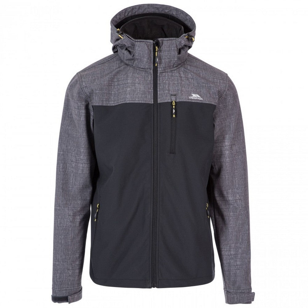 Dark Grey Marl - Front - Trespass Mens Abbott Softshell Jacket