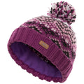 Purple - Side - Trespass Childrens-Kids Sprous Unisex Beanie Hat