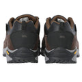 Dark Earth - Close up - Trespass Mens Falark Vibram Leather Walking Shoe