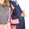 Navy Marl - Close up - Trespass Womens-Ladies Francesca DLX Ski Jacket
