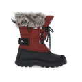 Merlot - Back - Trespass Unisex Kids Lanche Faux Fur Snow Boots