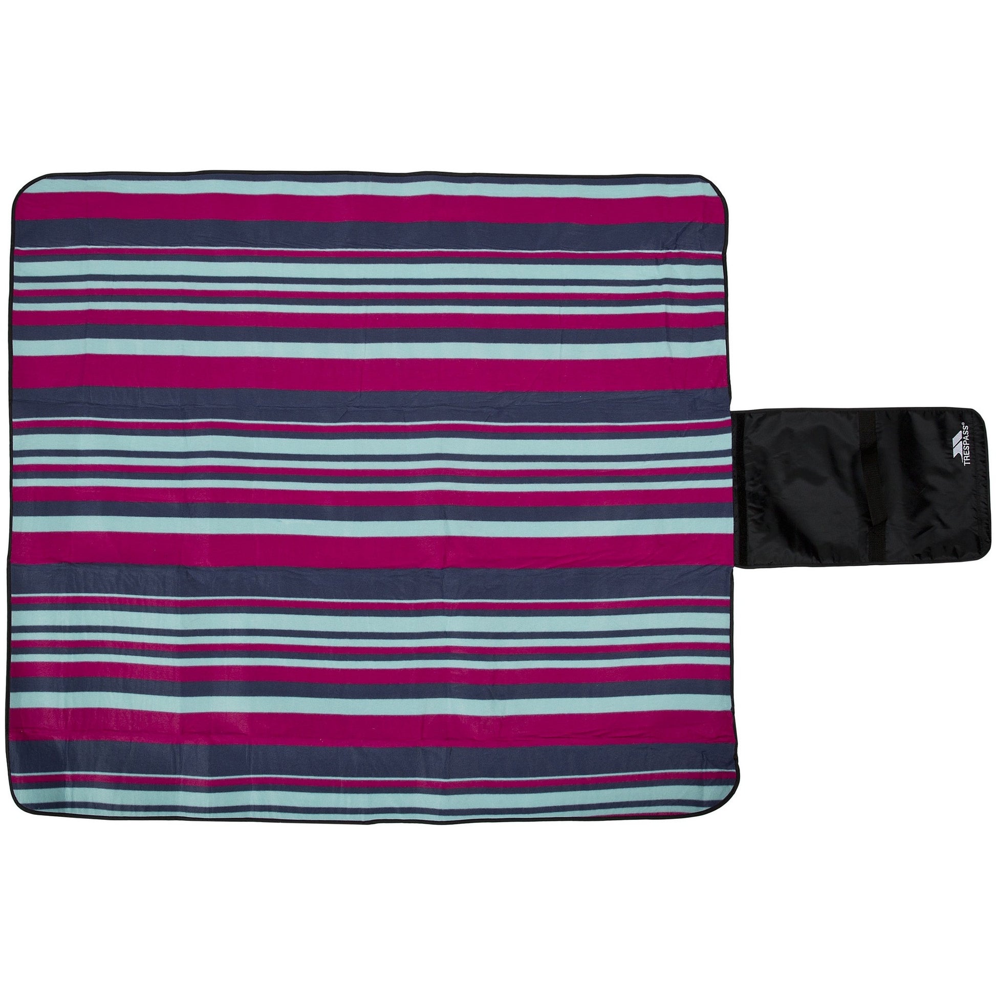 Tropical Stripe - Back - Trespass Throw Folded Waterproof Blanket