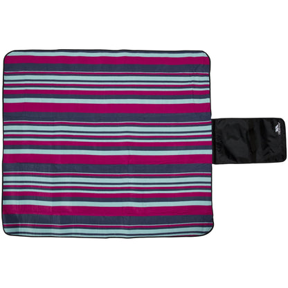 Tropical Stripe - Back - Trespass Throw Folded Waterproof Blanket