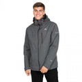 Dark Grey - Pack Shot - Trespass Mens Fyfinn Padded Waterproof Jacket