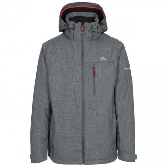 Dark Grey - Front - Trespass Mens Fyfinn Padded Waterproof Jacket