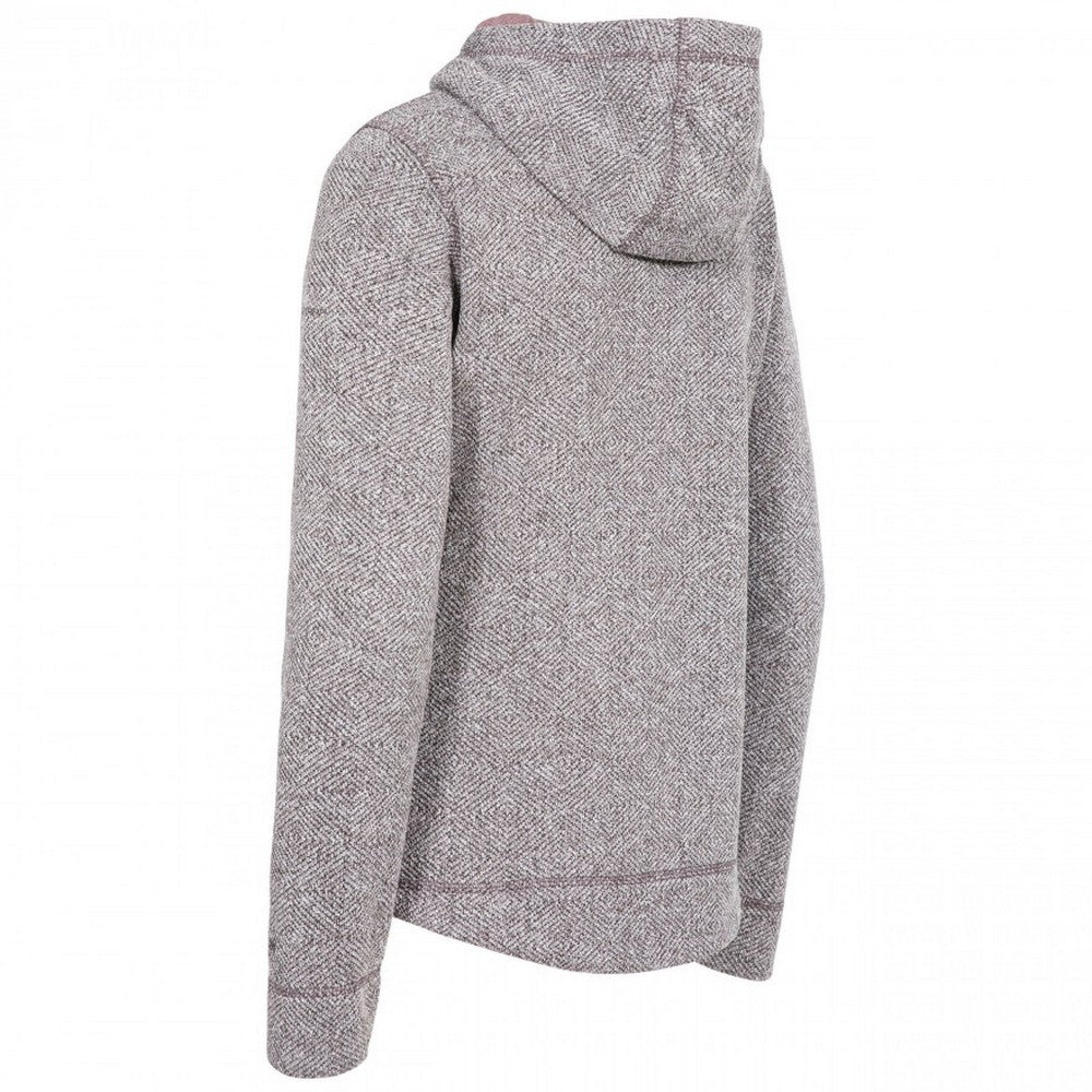 Dusty Heather - Back - Trespass Womens-Ladies Reserve Hooded Fleece