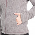 Dusty Heather - Close up - Trespass Womens-Ladies Reserve Hooded Fleece