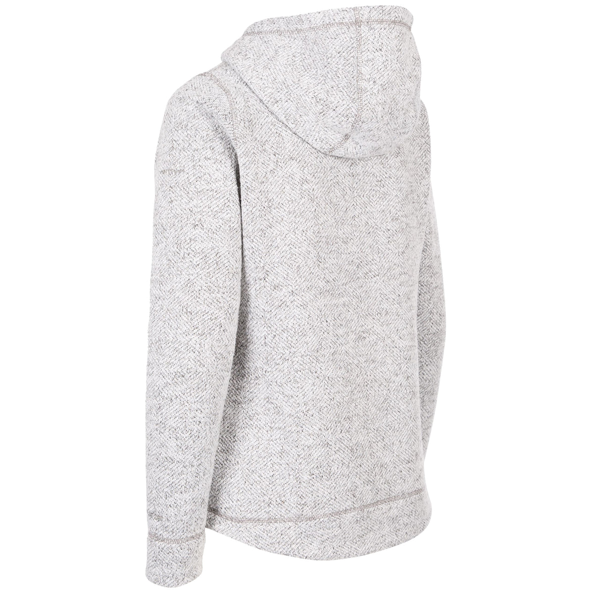 Storm Grey - Back - Trespass Womens-Ladies Reserve Hooded Fleece