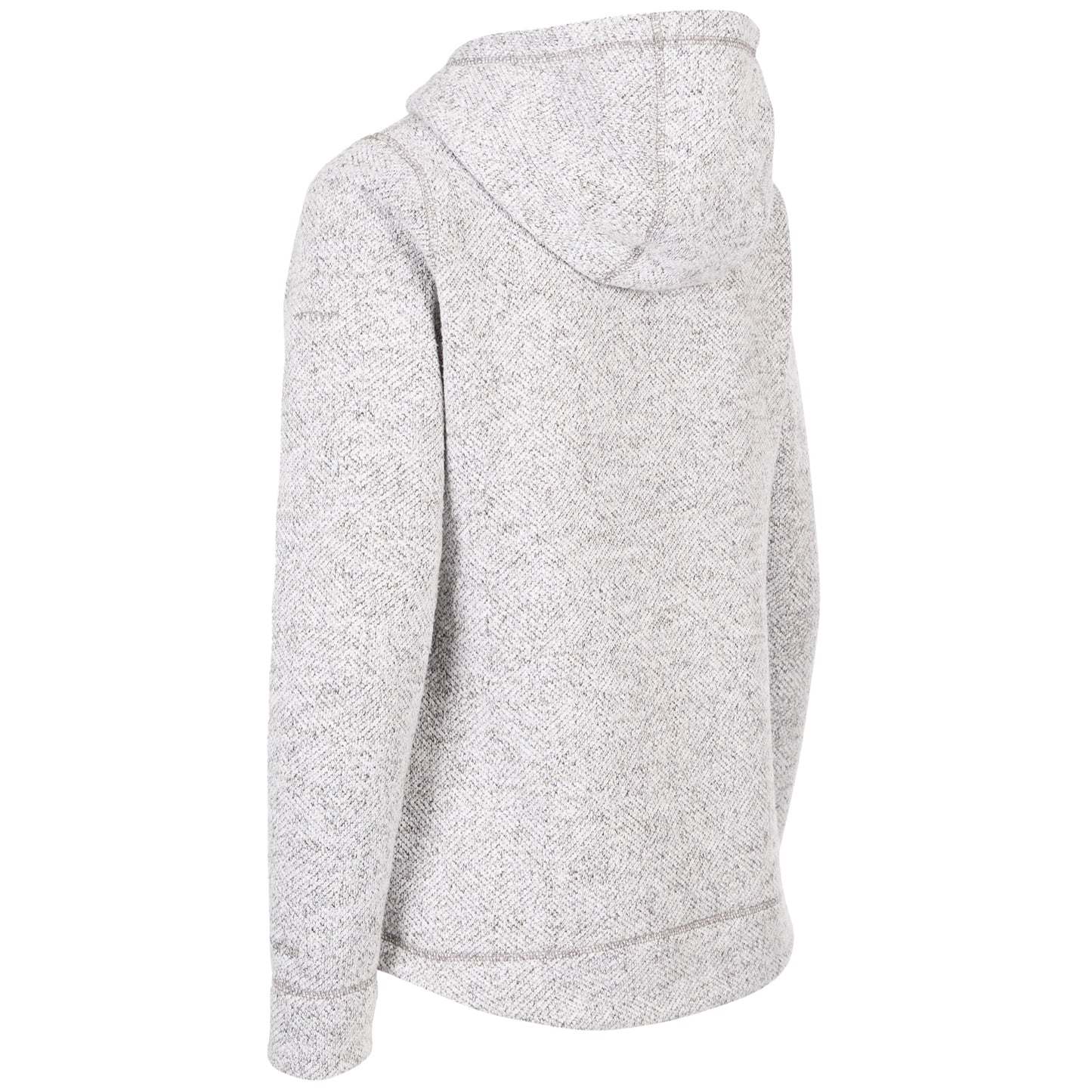 Storm Grey - Back - Trespass Womens-Ladies Reserve Hooded Fleece