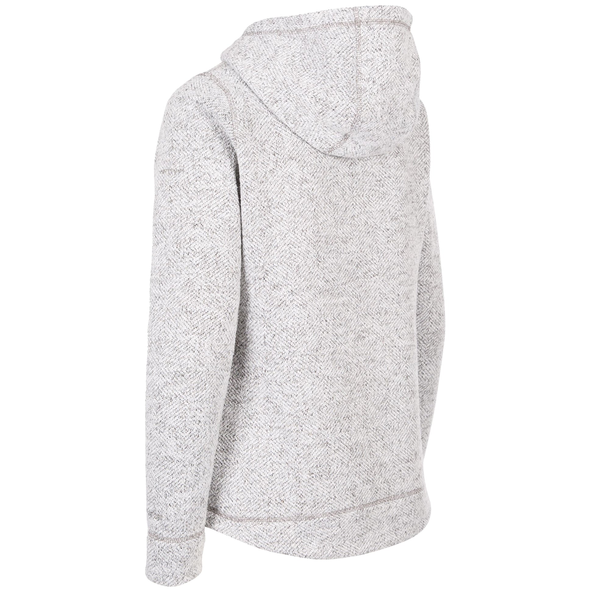 Storm Grey - Back - Trespass Womens-Ladies Reserve Hooded Fleece