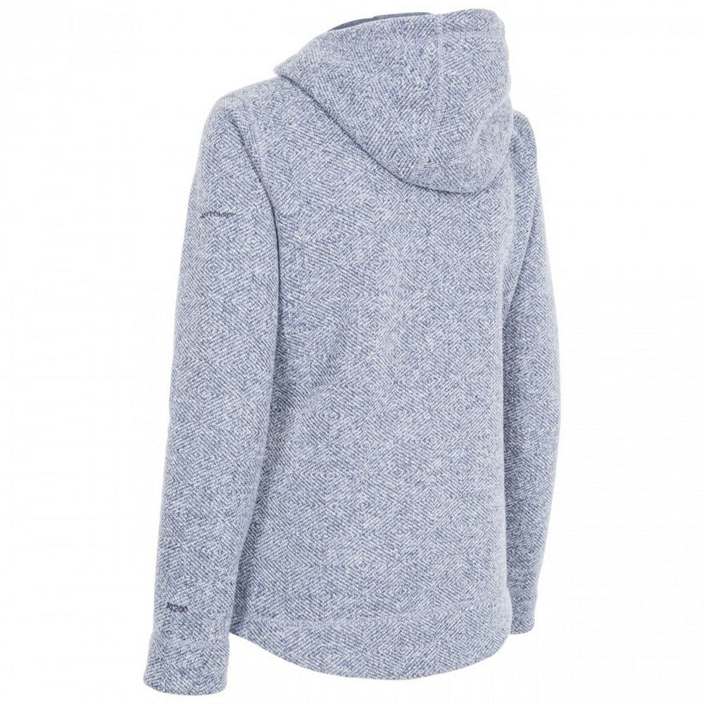 Denim Blue - Back - Trespass Womens-Ladies Reserve Hooded Fleece