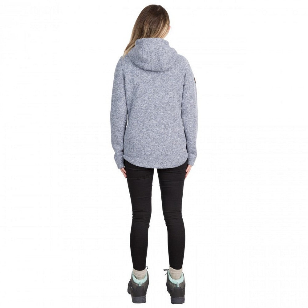 Denim Blue - Lifestyle - Trespass Womens-Ladies Reserve Hooded Fleece