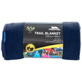 Navy Blue - Close up - Trespass Snuggles Fleece Trail Blanket - ASRTD