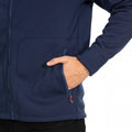 Navy - Side - Trespass Mens Tailbridge Heavyweight Fleece