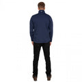 Navy - Close up - Trespass Mens Tailbridge Heavyweight Fleece