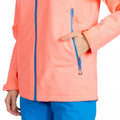 Neon Coral - Close up - Trespass Womens-Ladies Tammin DLX Ski Jacket