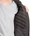 Charcoal - Close up - Trespass Womens-Ladies Underpinned Padded Fleece Jacket