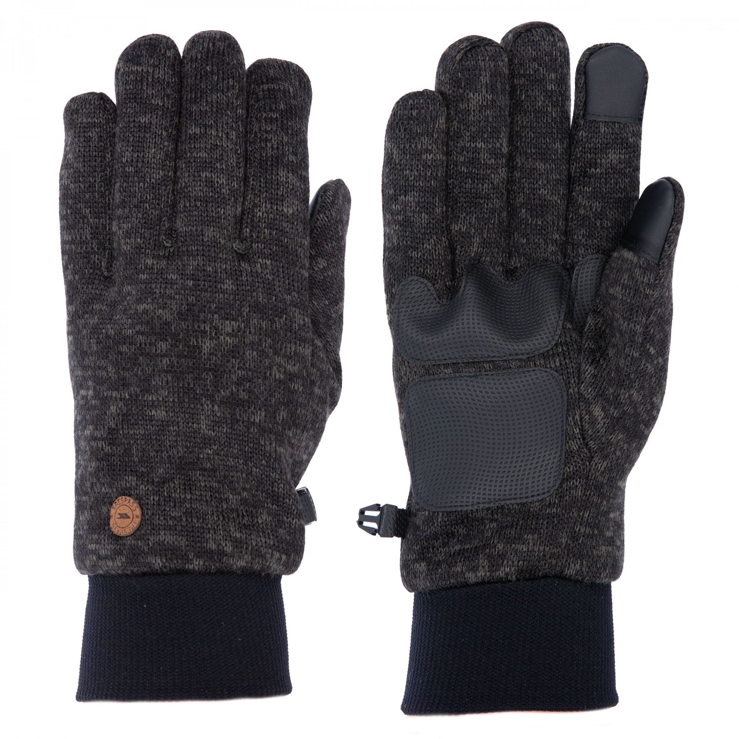 Dark Grey - Front - Trespass Unisex Adults Tetra Gloves