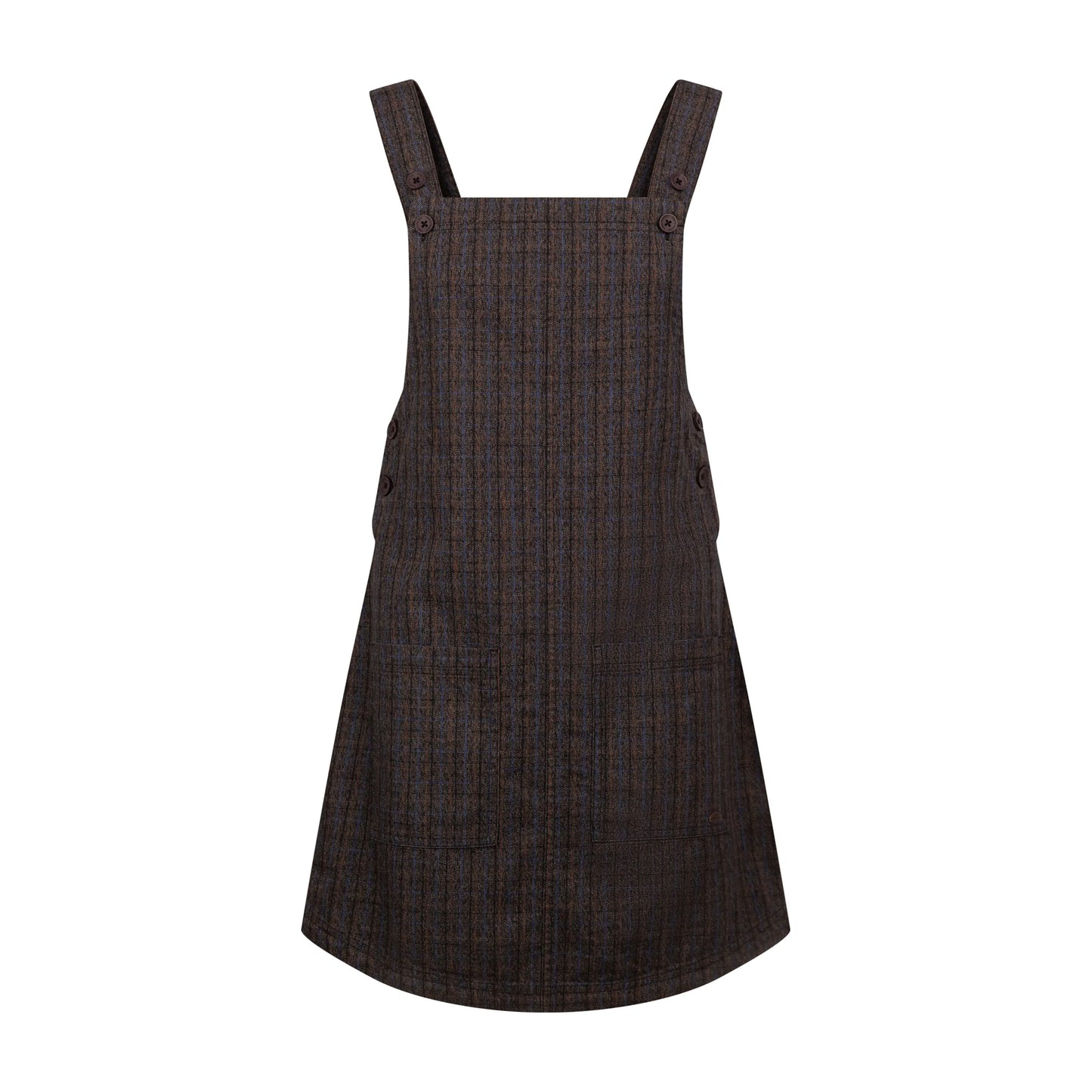 Dark Grey-Check - Front - Trespass Womens-Ladies Twirl Casual Dress
