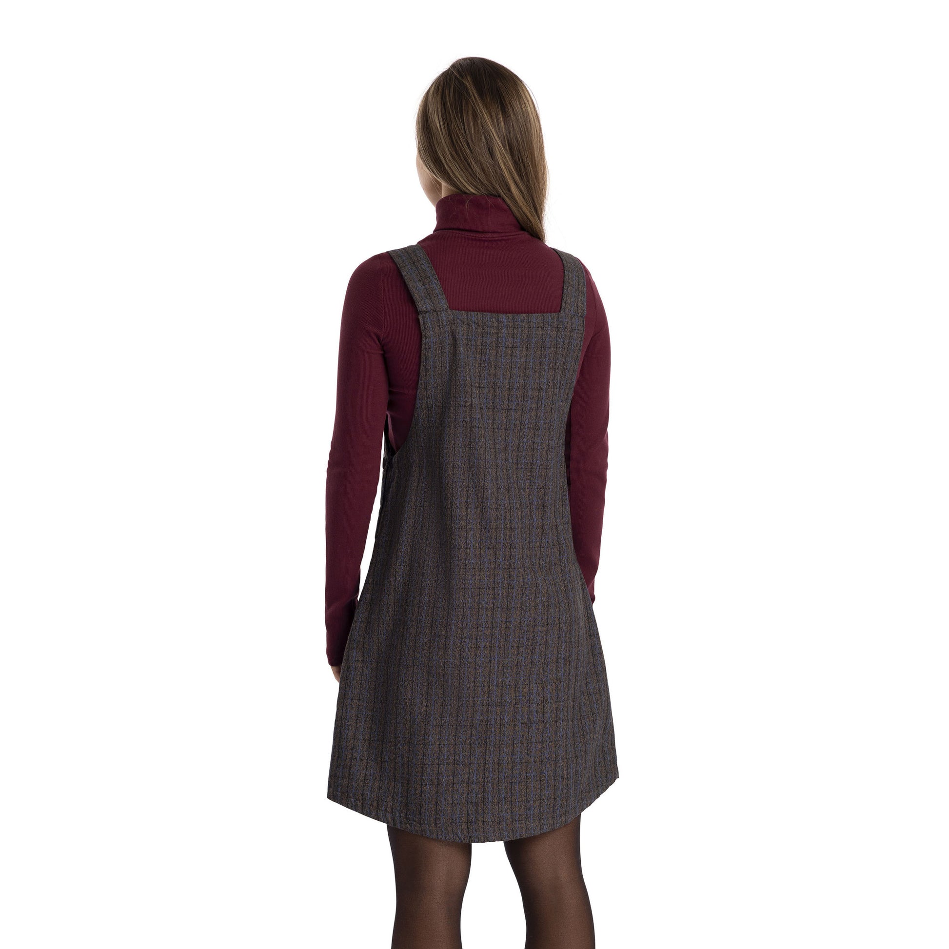 Dark Grey-Check - Lifestyle - Trespass Womens-Ladies Twirl Casual Dress