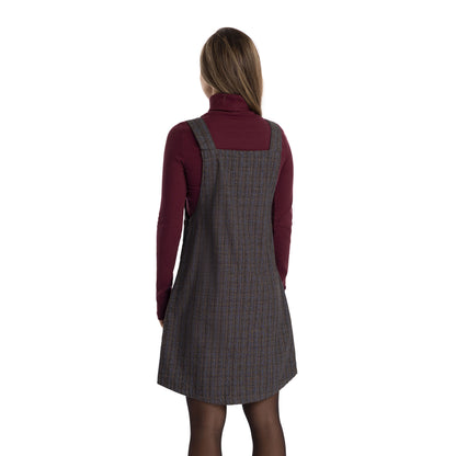 Dark Grey-Check - Lifestyle - Trespass Womens-Ladies Twirl Casual Dress