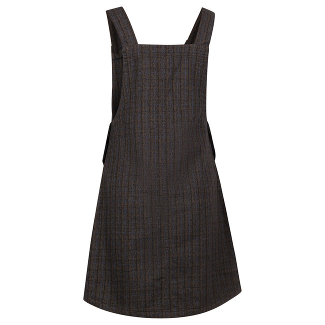 Dark Grey-Check - Back - Trespass Womens-Ladies Twirl Casual Dress