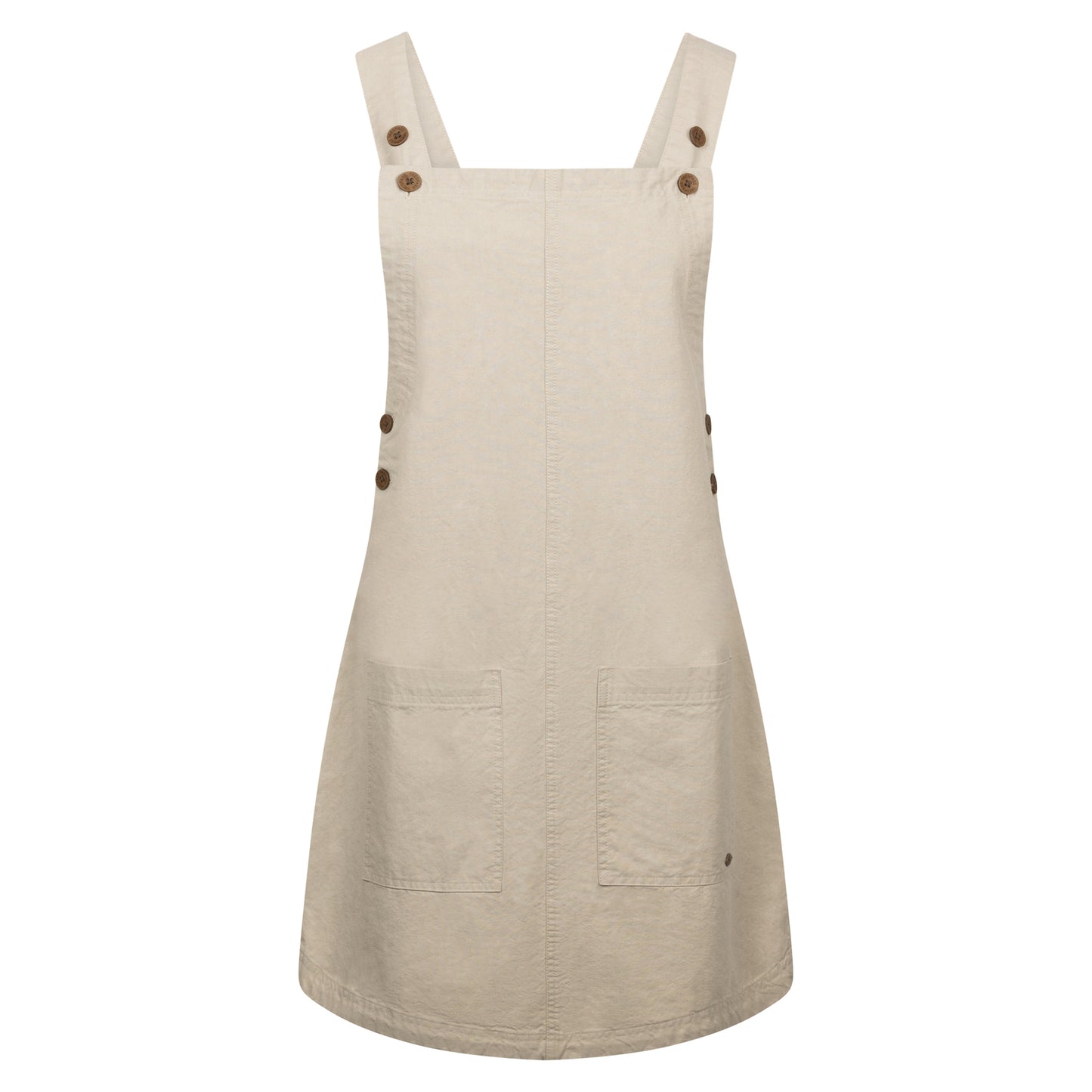 Oatmilk - Front - Trespass Womens-Ladies Twirl Casual Dress