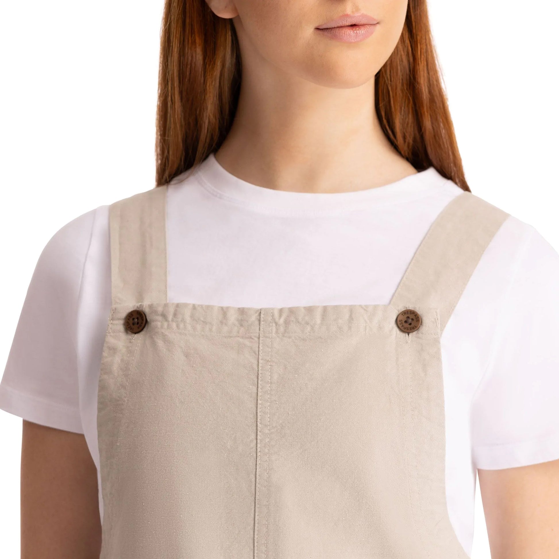 Oatmilk - Pack Shot - Trespass Womens-Ladies Twirl Casual Dress