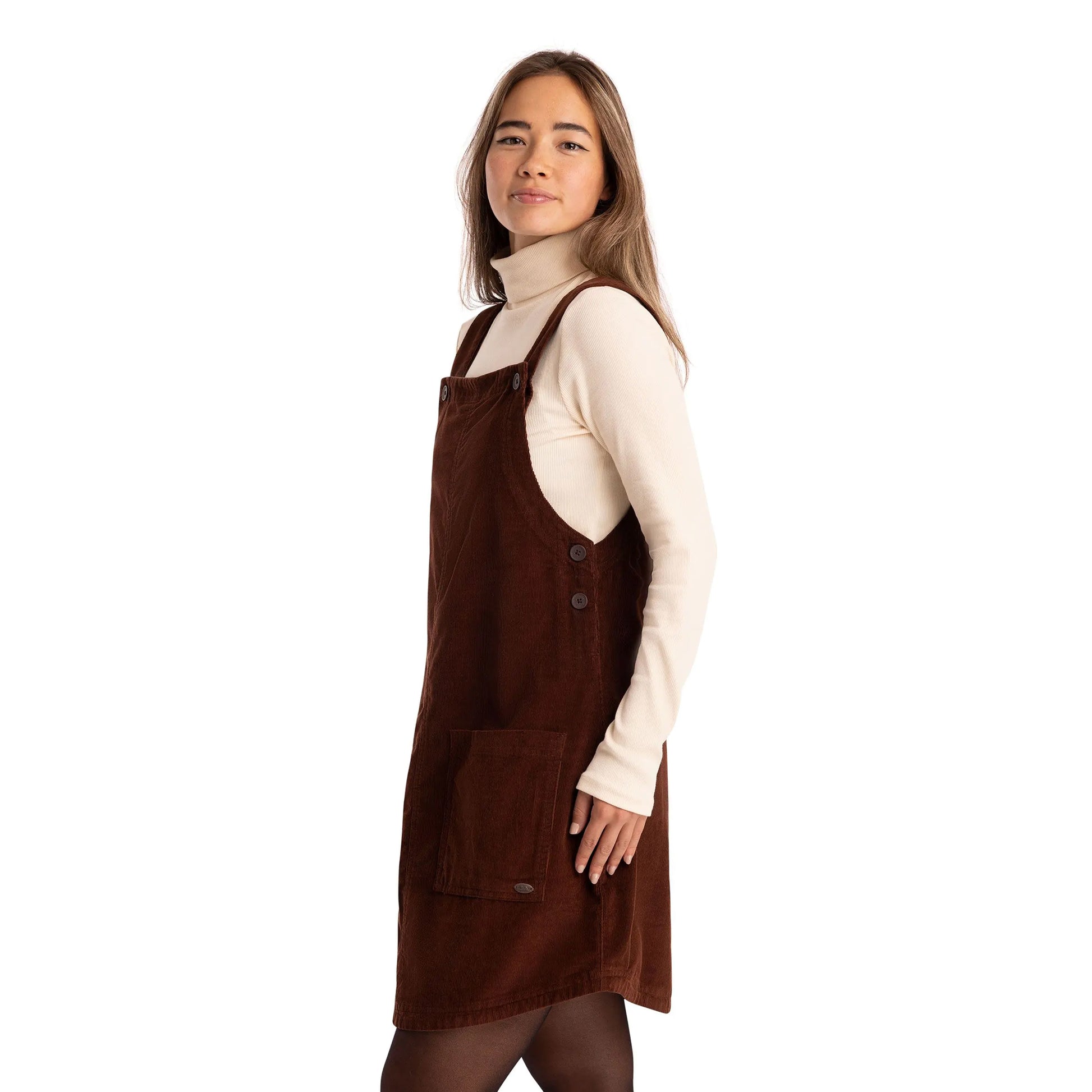Chestnut - Pack Shot - Trespass Womens-Ladies Twirl Casual Dress