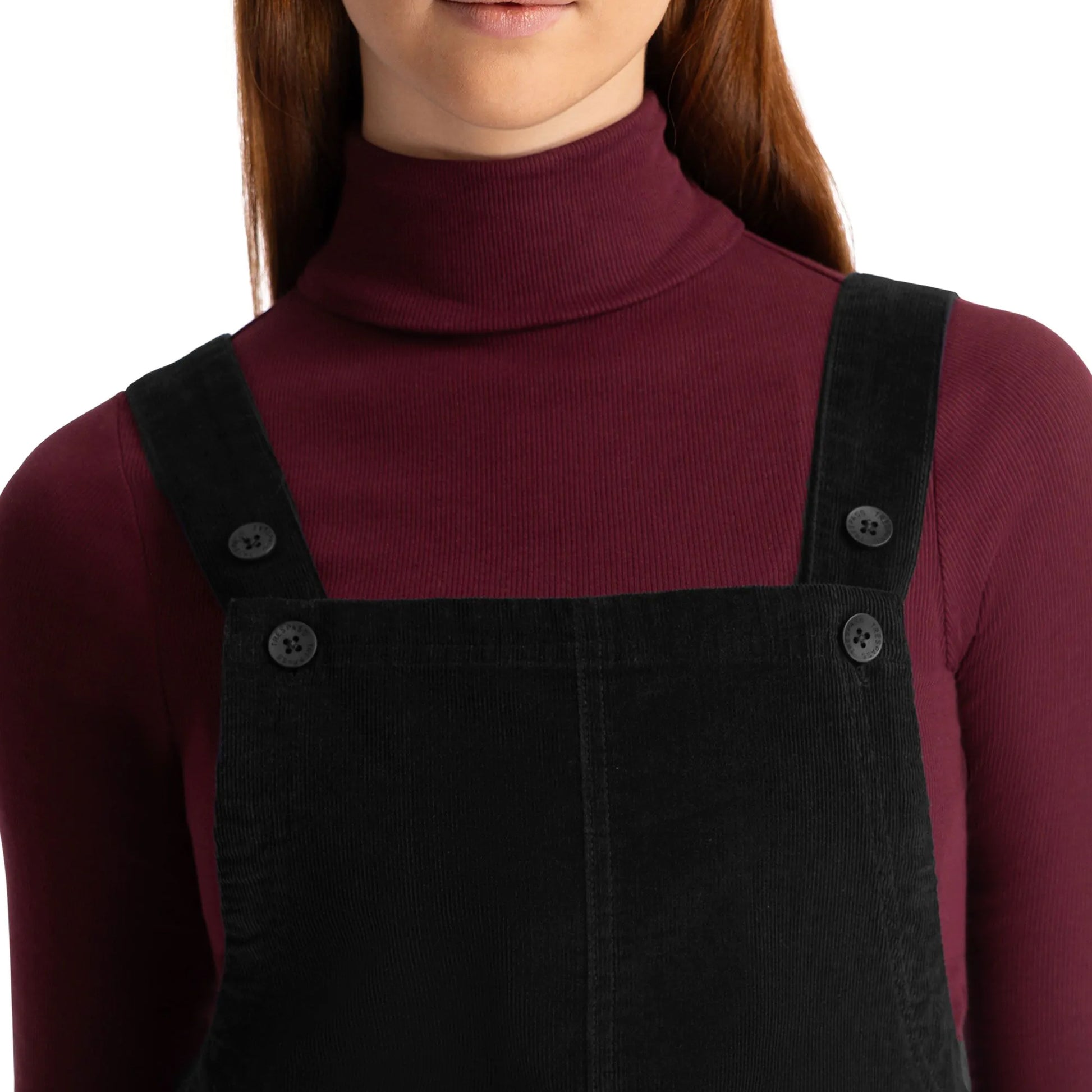 Black - Pack Shot - Trespass Womens-Ladies Twirl Casual Dress