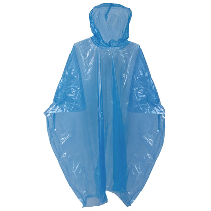 Blue - Front - Trespass Drylite Reusable Emergency Poncho