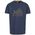 Navy Marl - Front - Trespass Mens Buzzinley T-Shirt
