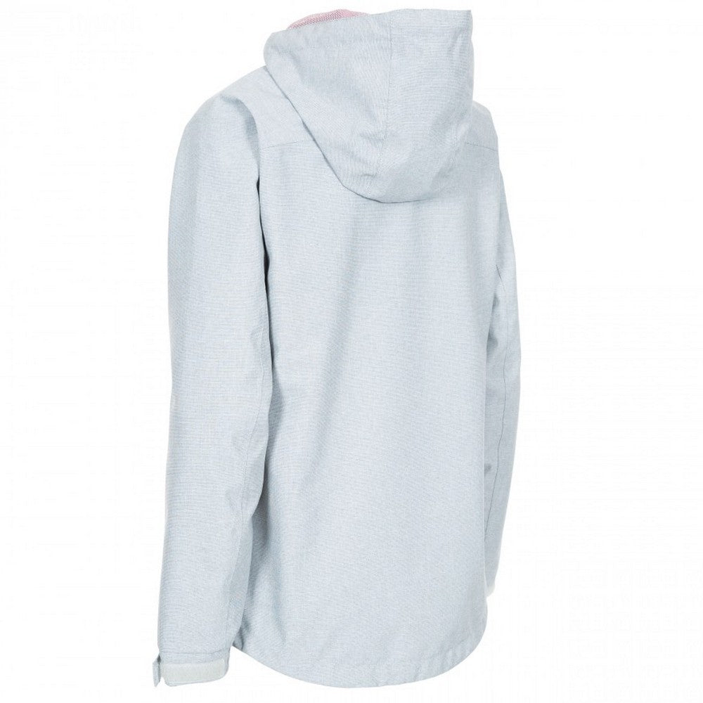 Grey Marl - Back - Trespass Womens-Ladies Virtual Waterproof Jacket