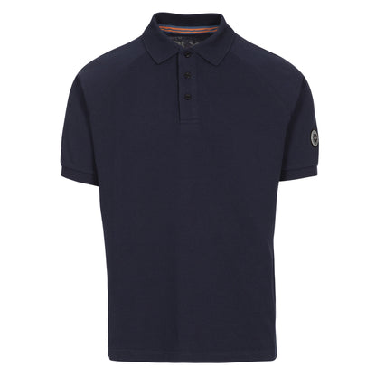 Navy - Front - Trespass Mens Sanderson Polo Shirt