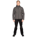 Black Marl - Back - Trespass Mens Gabe Waterproof Softshell Jacket