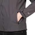 Dark Grey - Close up - Trespass Mens Hamrand Waterproof Jacket