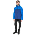 Blue - Side - Trespass Mens Marton Waterproof Jacket