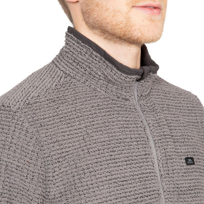 Storm Grey - Pack Shot - Trespass Mens Nillsee Fleece Top