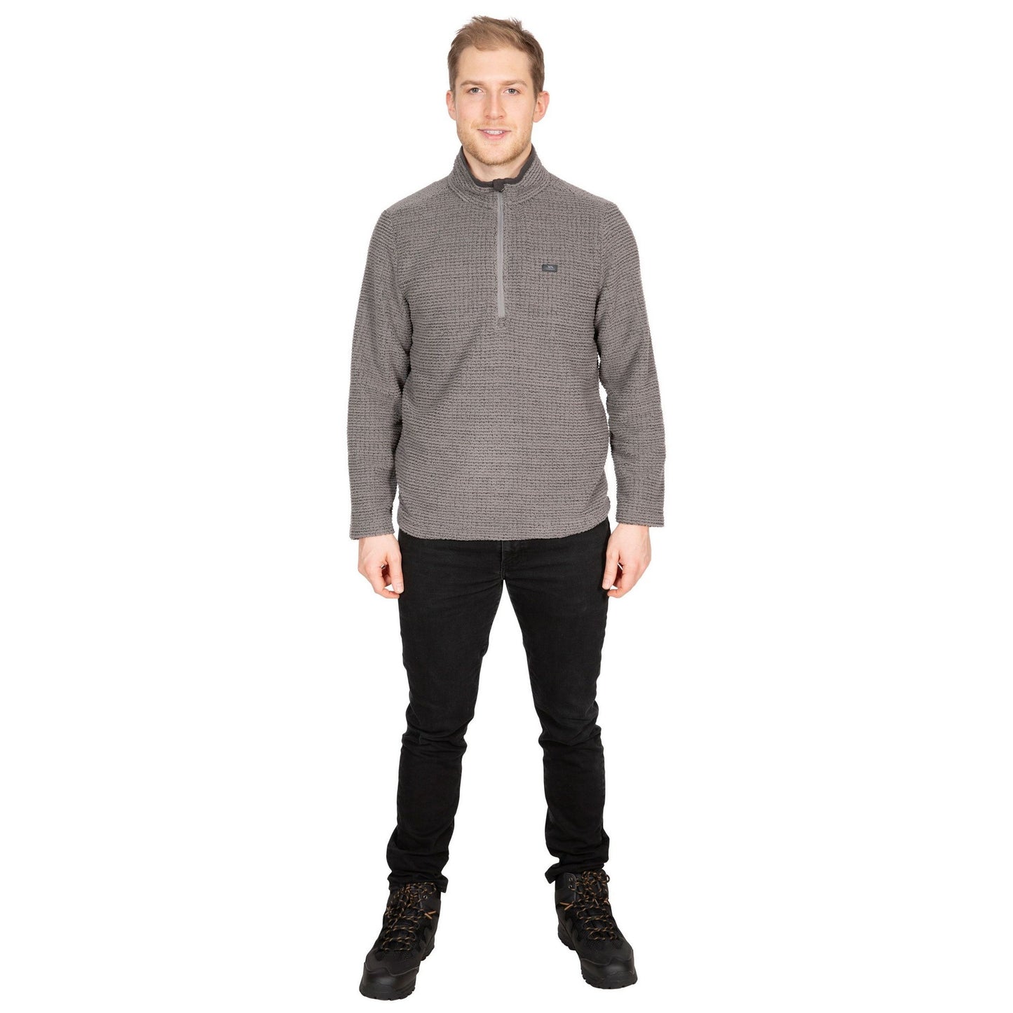 Storm Grey - Back - Trespass Mens Nillsee Fleece Top
