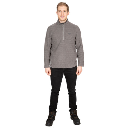 Storm Grey - Back - Trespass Mens Nillsee Fleece Top