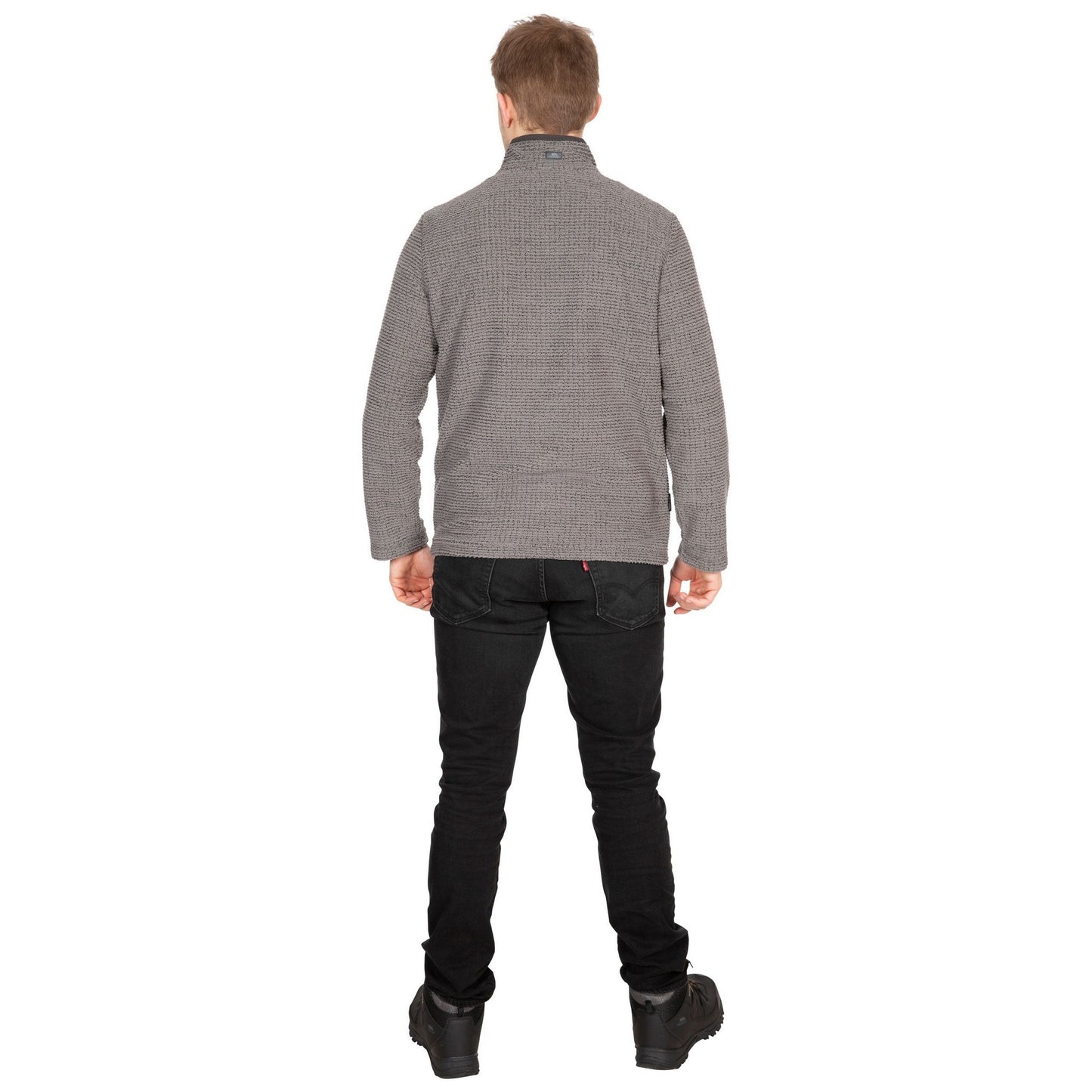 Storm Grey - Side - Trespass Mens Nillsee Fleece Top