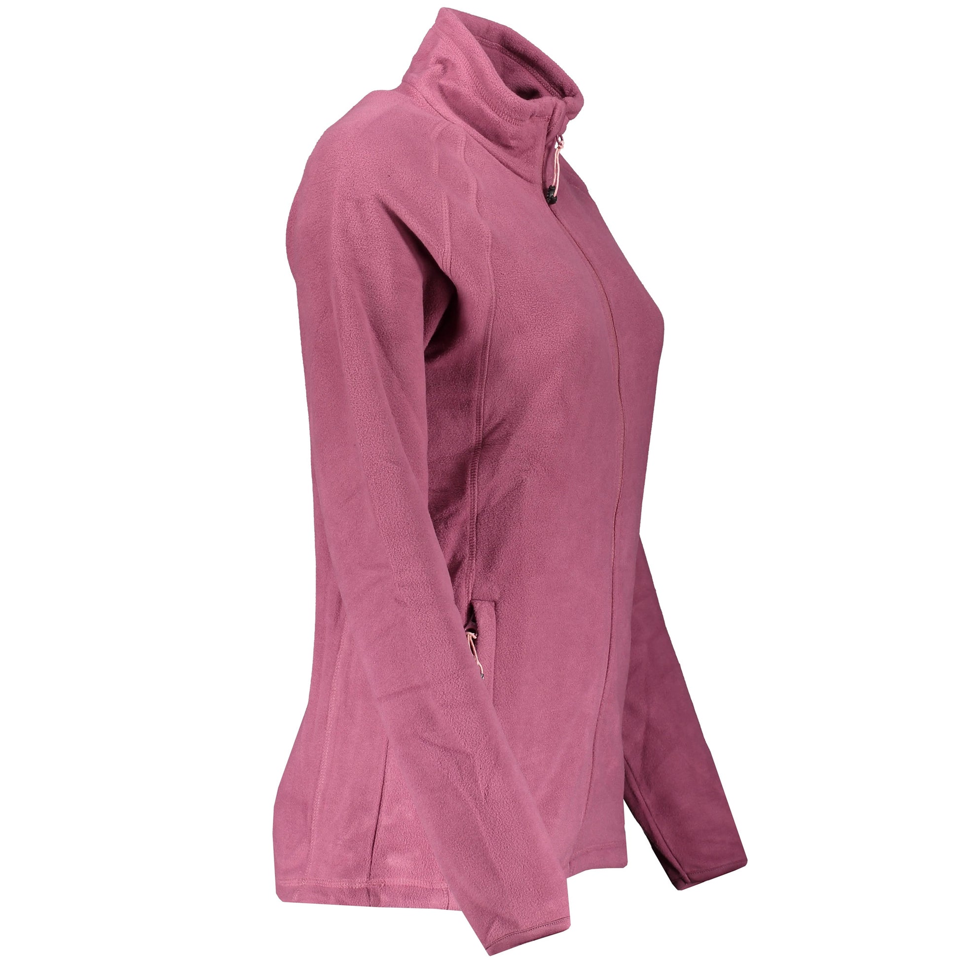 Mauve - Side - Trespass Womens-Ladies Nonstop Fleece Jacket