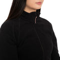 Black - Close up - Trespass Womens-Ladies Nonstop Fleece Jacket