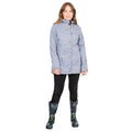 Navy Stripe - Back - Trespass Womens-Ladies Offshore Waterproof Jacket